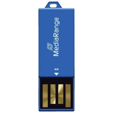 Chiavetta USB 2.0 nano - 8 Gb Media Range blu MR975